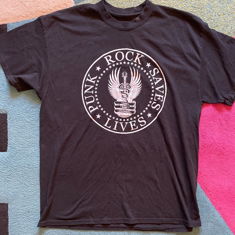 Black Punk Rock Saves Lives T-Shirt